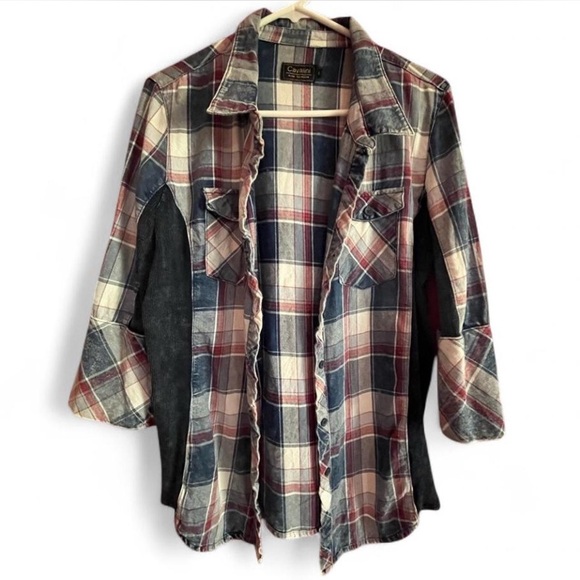 Cavalie Plaid Button-down shirt, L - Picture 1 of 9